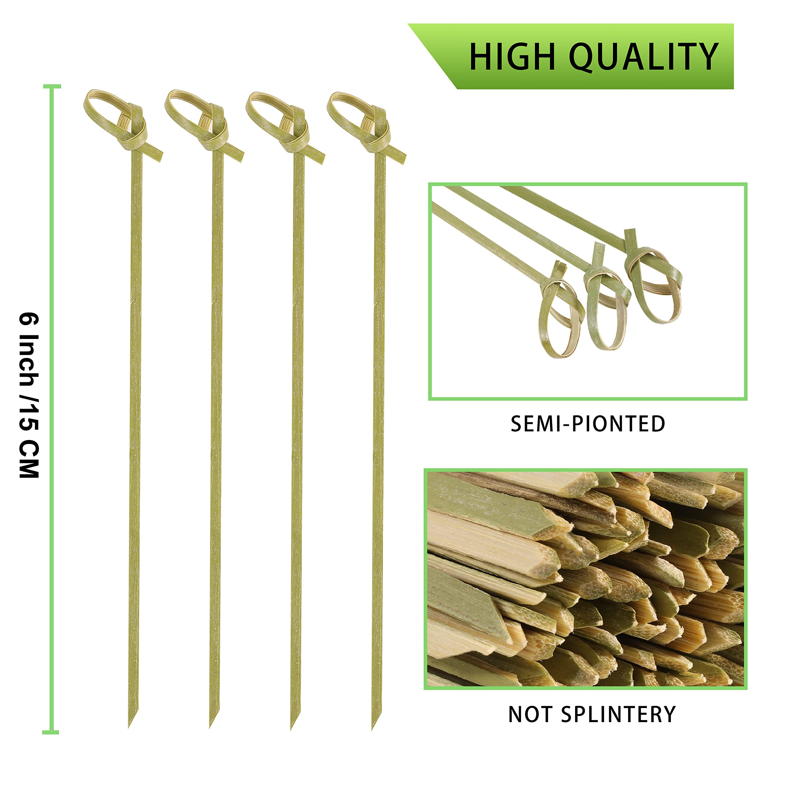 アクセサリー rbrb0013 GARNICrockery Bamboo Pierce Amazon.com | Bamboo Knotted Cocktail Picks 6 Inch, 100 Pack